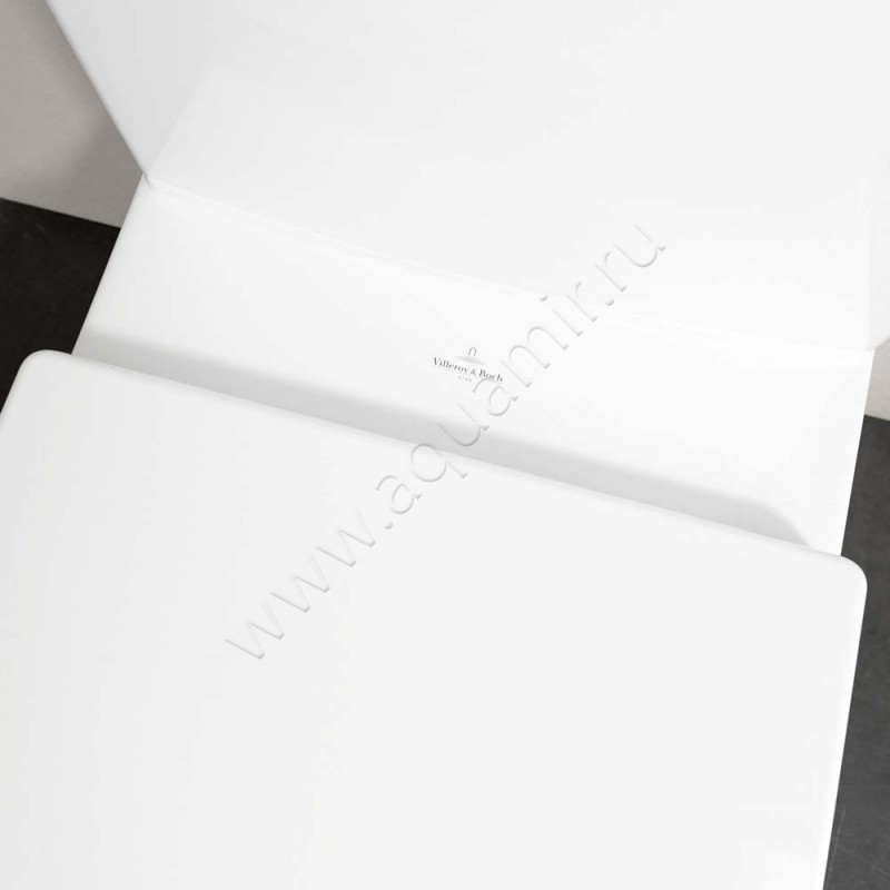 Унитаз-компакт Villeroy & Boch ARCHITECTURA с крышкой микролифт, 70 см, безободковый, белый 5691R0015787G10198M9C101 в интерьере