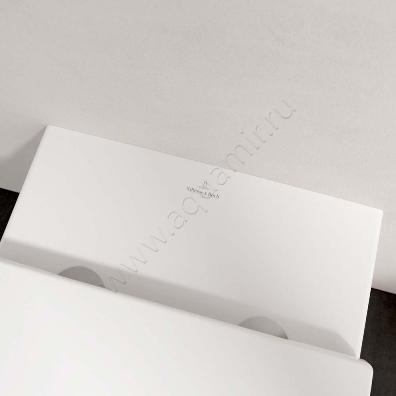 Унитаз приставной Villeroy & Boch Subway 3.0 с крышкой микролифт, 60 см, безободковый, белый матовый 4671T0RW8M42S1RW в интерьере