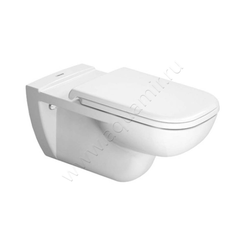 Унитаз подвесной Duravit D-CODE с крышкой, 70 см, безободковый, белый 22280920000060310000 в интерьере