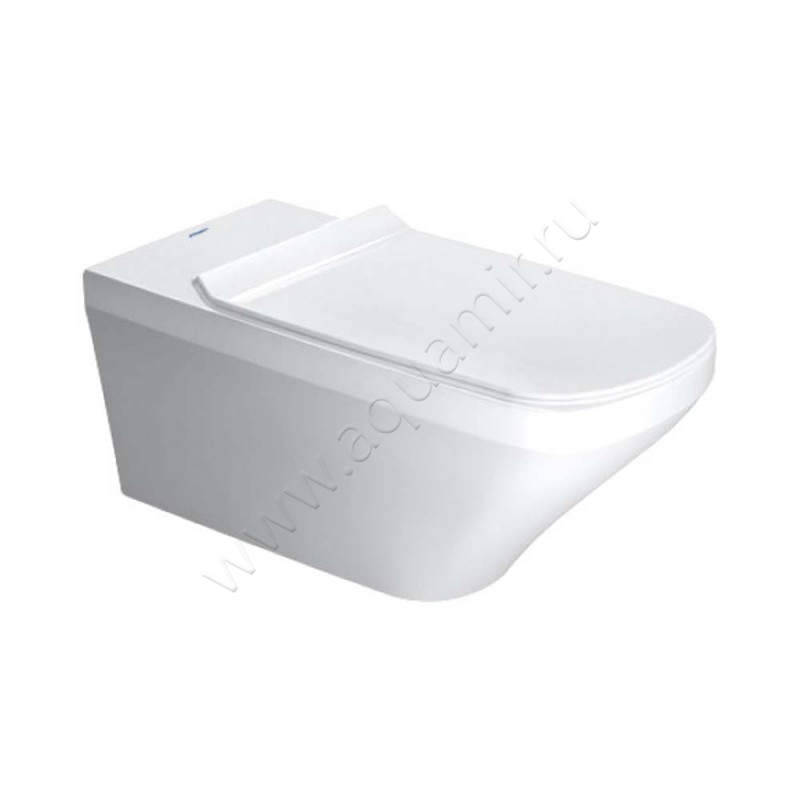 Унитаз подвесной Duravit DURASTYLE с крышкой микролифт, 70 см, безободковый, белый 25590920000060590000 в интерьере