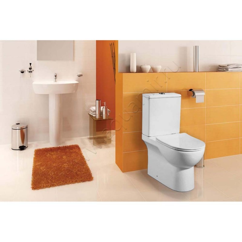 Унитаз-компакт в сборе с крышкой Azario AMBRA микролифт AZ848G в интерьере