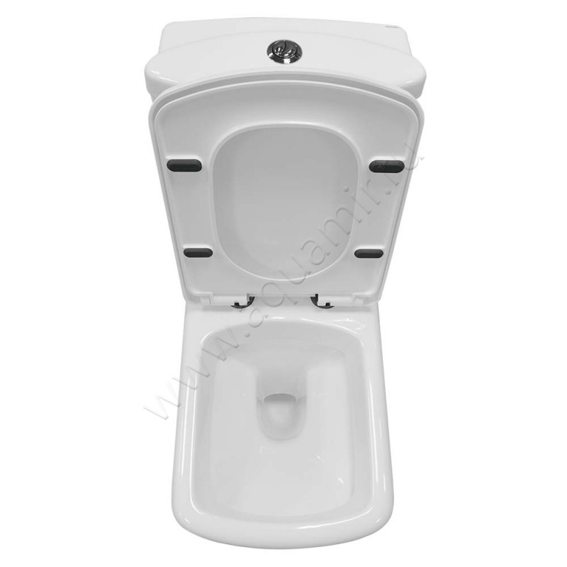 Унитаз-компакт в сборе с крышкой Azario ELANA микролифт AZ234 в интерьере