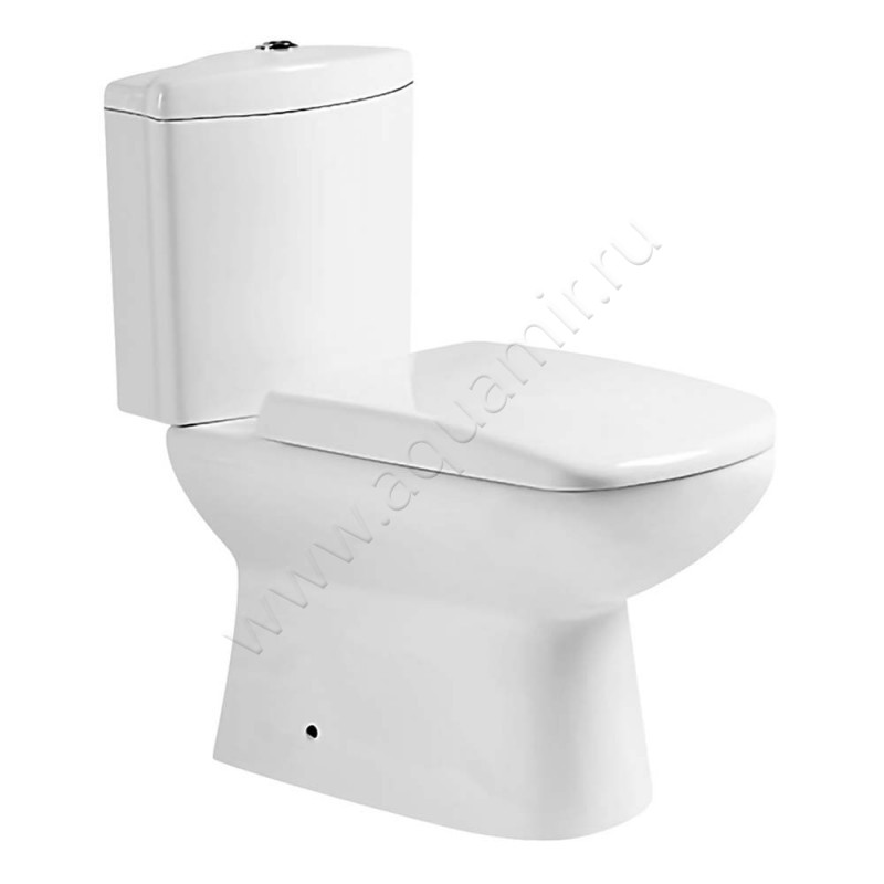 Унитаз-компакт в сборе с крышкой Azario ELANA микролифт AZ234 в интерьере