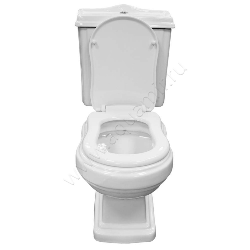 Унитаз-компакт Azario LORETTI с крышкой микролифт, 68 см, безободковый, белый AZ239 в интерьере