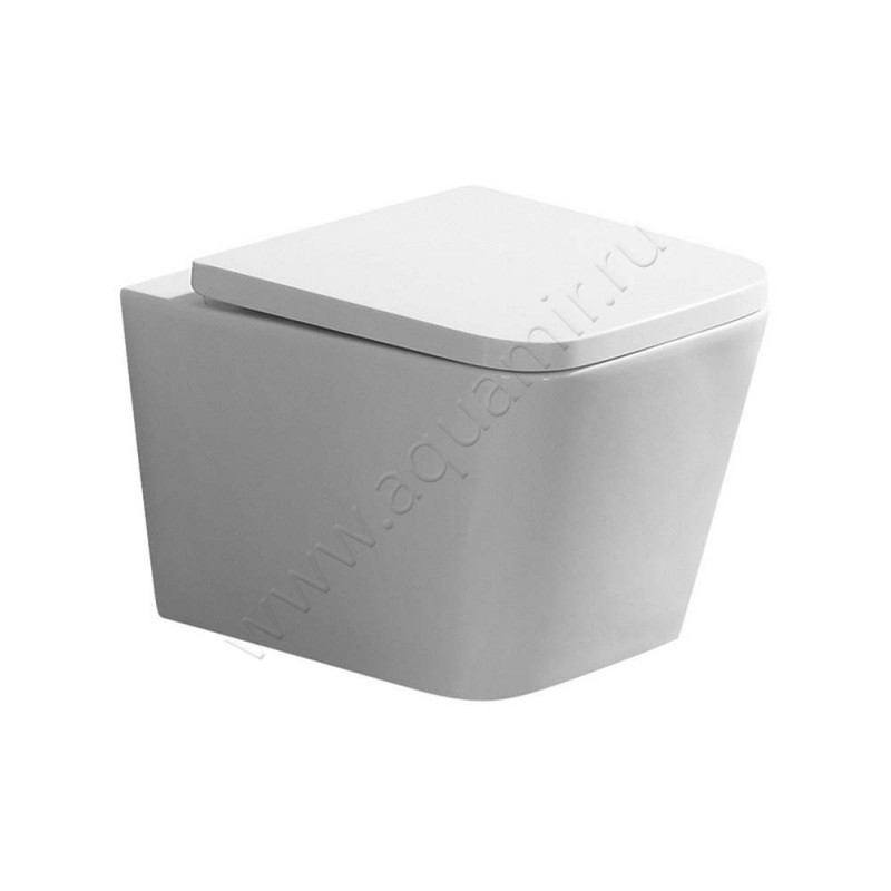 Унитаз подвесной Azario NOVA с крышкой микролифт, 50,5 см, безободковый, белый AZ2216 в интерьере