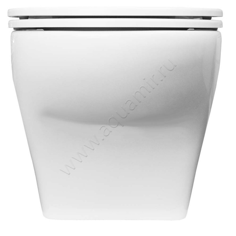 Унитаз подвесной Azario PORTA с крышкой микролифт, 52 см, безободковый, белый AZ0064 в интерьере