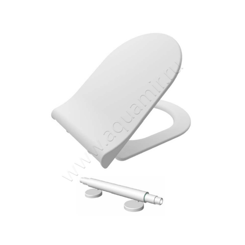 Унитаз подвесной Kale IDEA с крышкой микролифт, 52 см, безободковый, белый 00061964 в интерьере