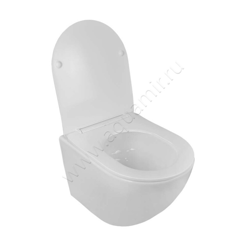 Унитаз подвесной с крышкой Loranto ESTER микролифт 00087265 в интерьере