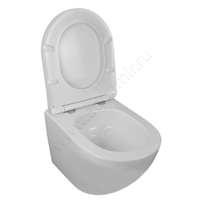 Унитаз подвесной с крышкой Loranto ESTER микролифт 00087265 в интерьере