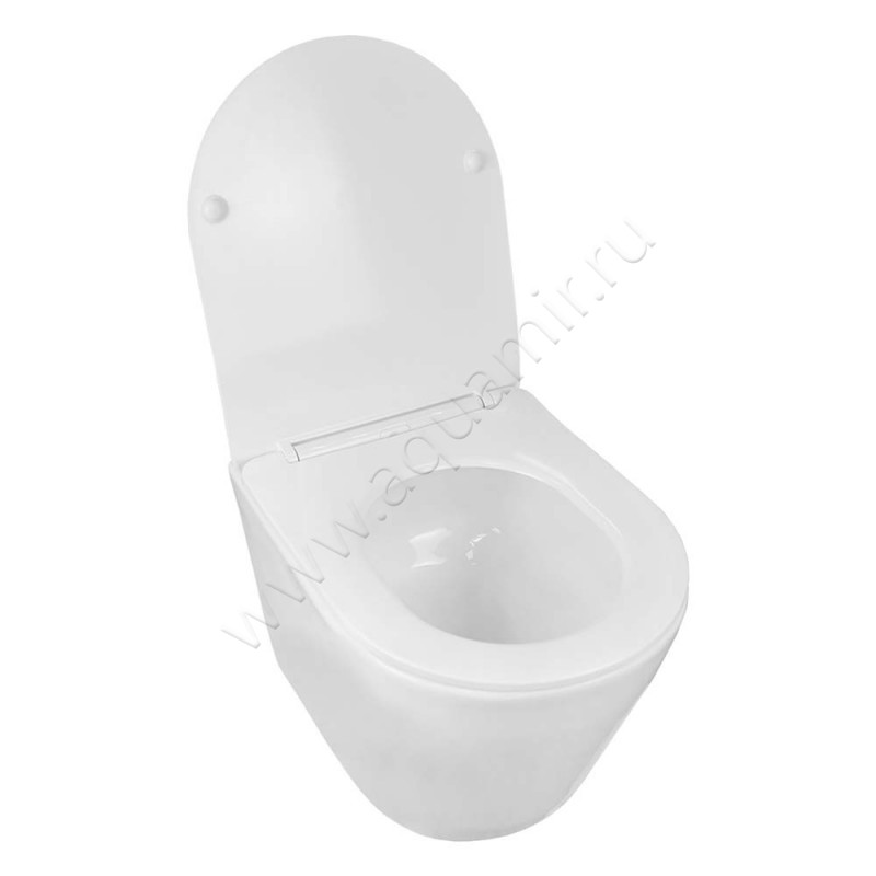 Унитаз подвесной с крышкой Loranto KROSA микролифт 00087266 в интерьере