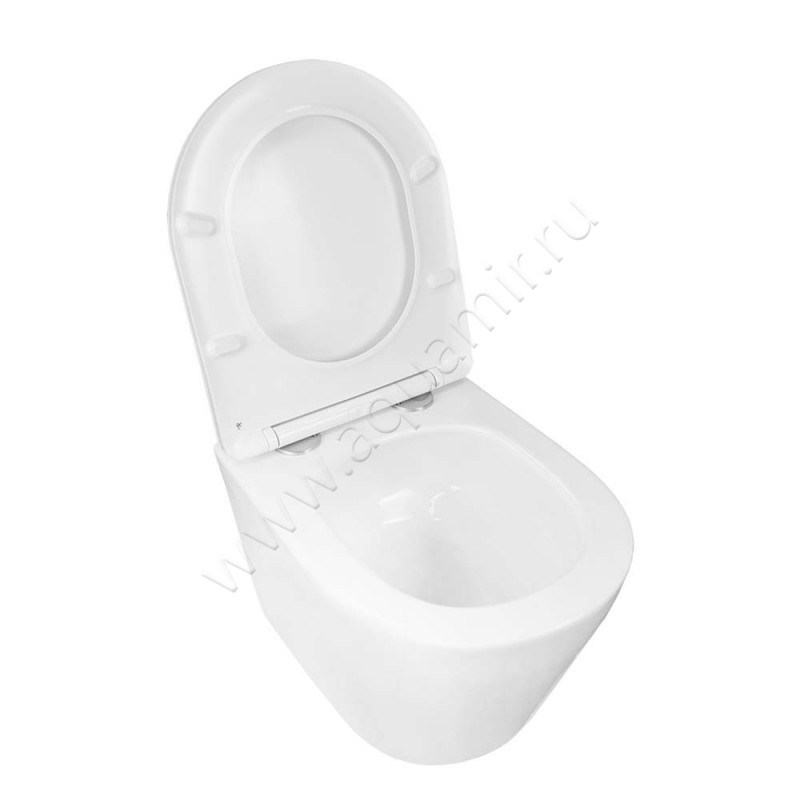 Унитаз подвесной с крышкой Loranto KROSA микролифт 00087266 в интерьере