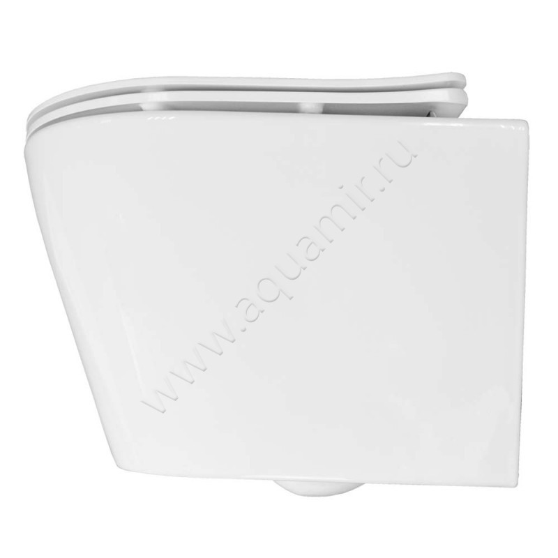 Унитаз подвесной с крышкой Loranto KROSA микролифт 00087266 в интерьере