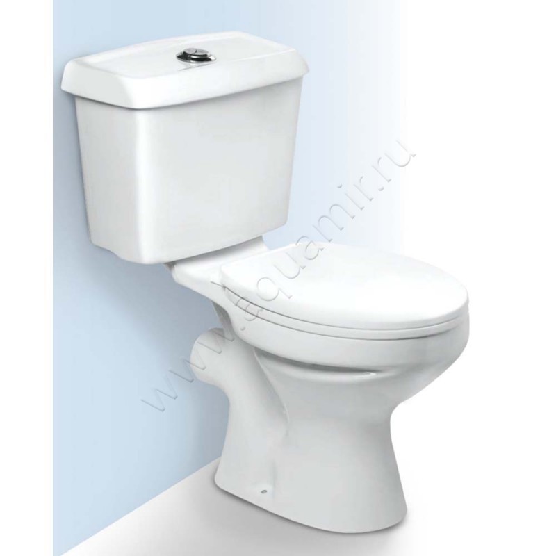 Унитаз-компакт в сборе с крышкой Loranto MARZO микролифт CSB1688PP в интерьере