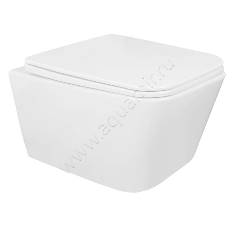 Унитаз подвесной с крышкой Loranto TALAS микролифт 00087268 в интерьере