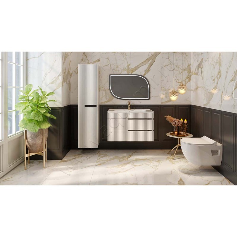 Унитаз подвесной с крышкой Seramiksan OCEAN PLUS микролифт 00078708 в интерьере