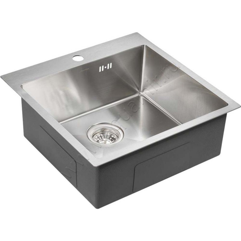 Кухонная мойка Paulmark Kroner 51 см PM215151BS в интерьере