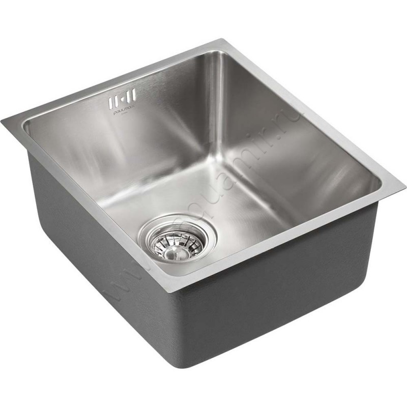 Кухонная мойка Paulmark Vista 38 см PM904438BS в интерьере