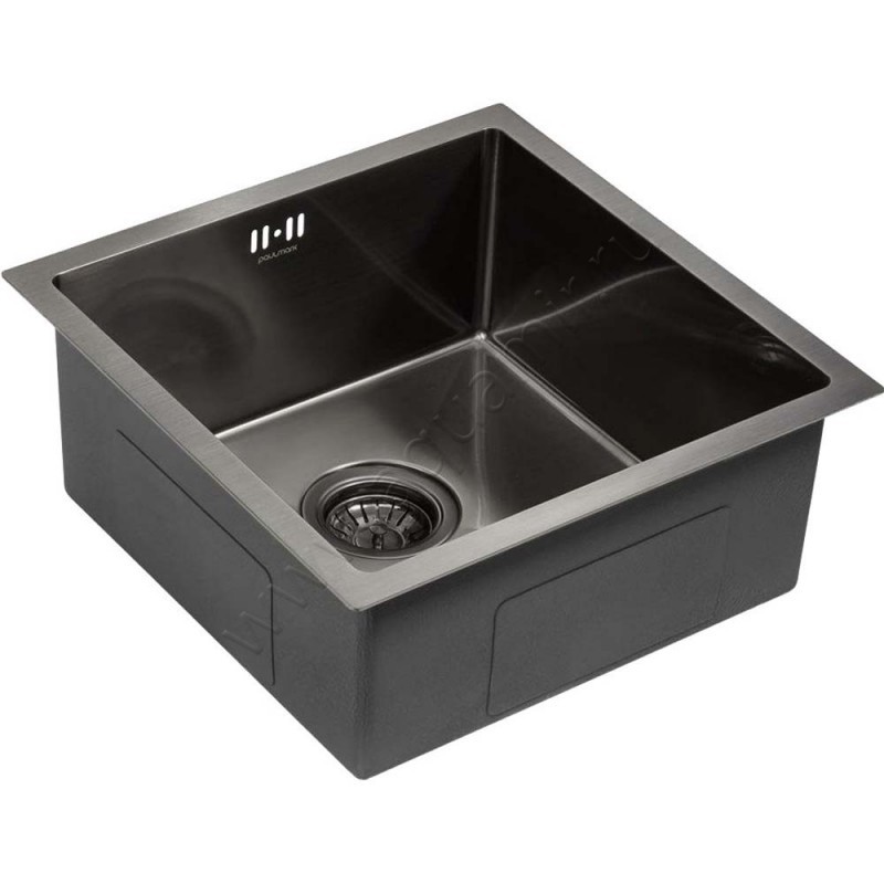 Кухонная мойка Paulmark Gerberg 44 см PM214444GM в интерьере