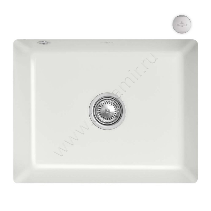 Кухонная мойка Villeroy & Boch Subway 54,5 см 331002SM в интерьере