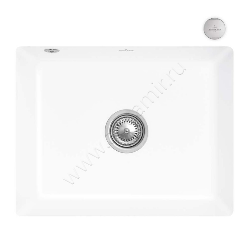 Кухонная мойка Villeroy & Boch Subway 54,5 см 331002RW в интерьере