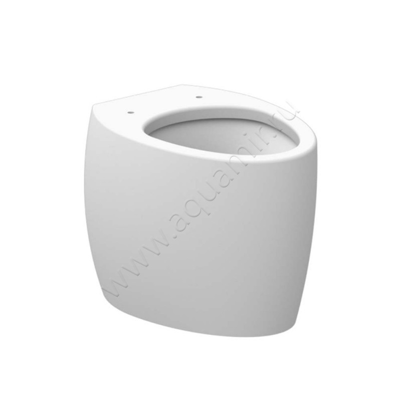 Унитаз приставной Scarabeo MOAI с крышкой микролифт, 56 см, безободковый, белый 8606BK8609B в интерьере