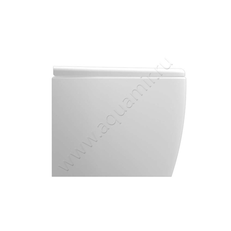 Унитаз приставной Scarabeo MOAI с крышкой микролифт, 56 см, безободковый, белый 8606BK8609B в интерьере