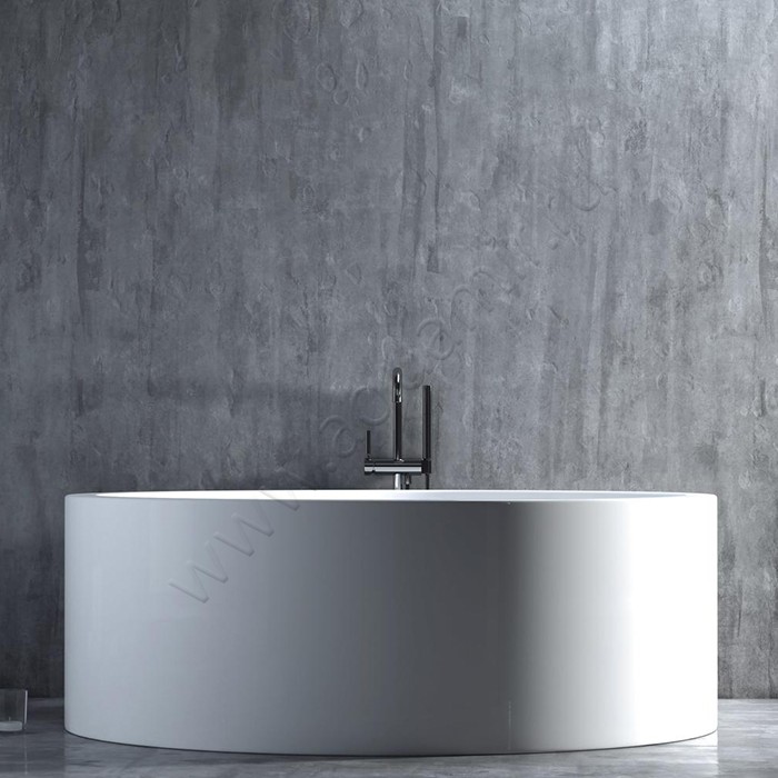 Ванна отдельностоящая Salini ISOLA S-Sense Матовая 200х200 см 101111M в интерьере