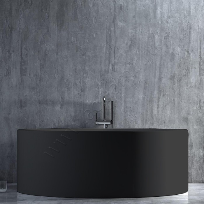 Ванна отдельностоящая Salini ISOLA S-Sense Глянцевая 200х200 см 101111GRFRAL9011 в интерьере