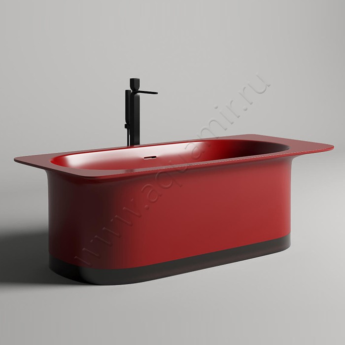 Ванна отдельностоящая Salini NINFEA S-Stone Матовая 180х82 см 102721MRFRAL3002 в интерьере