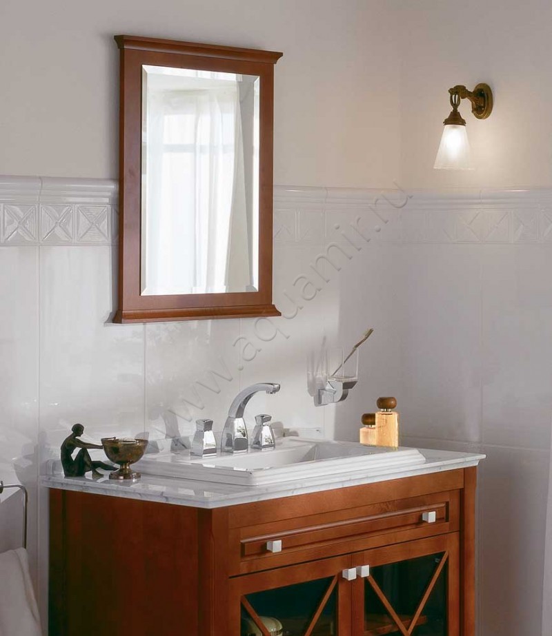 Зеркало Villeroy & Boch Hommage 56 см 85650000 в интерьере