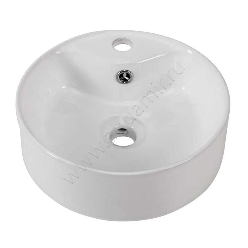 Раковина-чаша накладная с отверстием под смеситель BelBagno BB1400 в интерьере