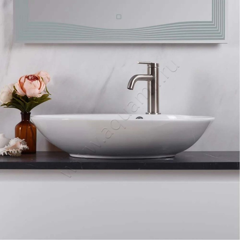 Раковина-чаша накладная с отверстием под смеситель BelBagno BB1370 в интерьере