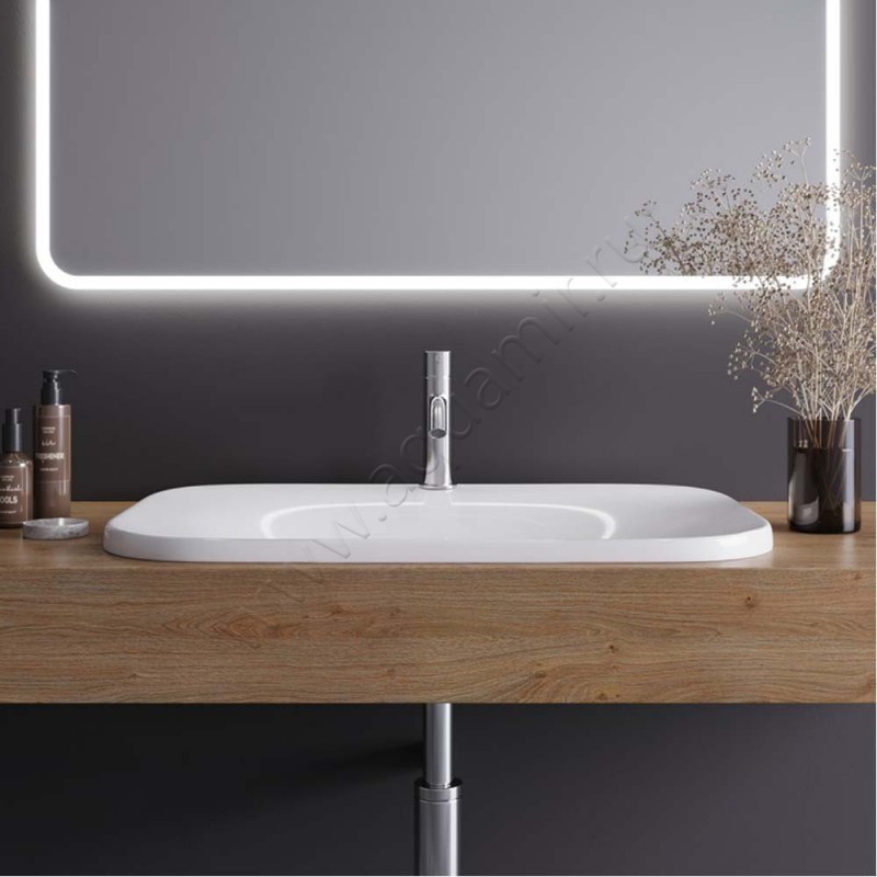 Раковина встраиваемая сверху на столешницу Cezares CZRDRO65LVB в интерьере