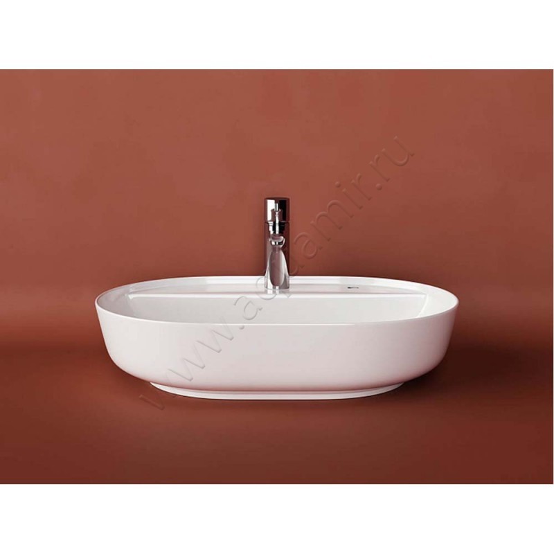 Раковина-чаша накладная с отверстием под смеситель Ceramica Nova MODO CN2004 в интерьере