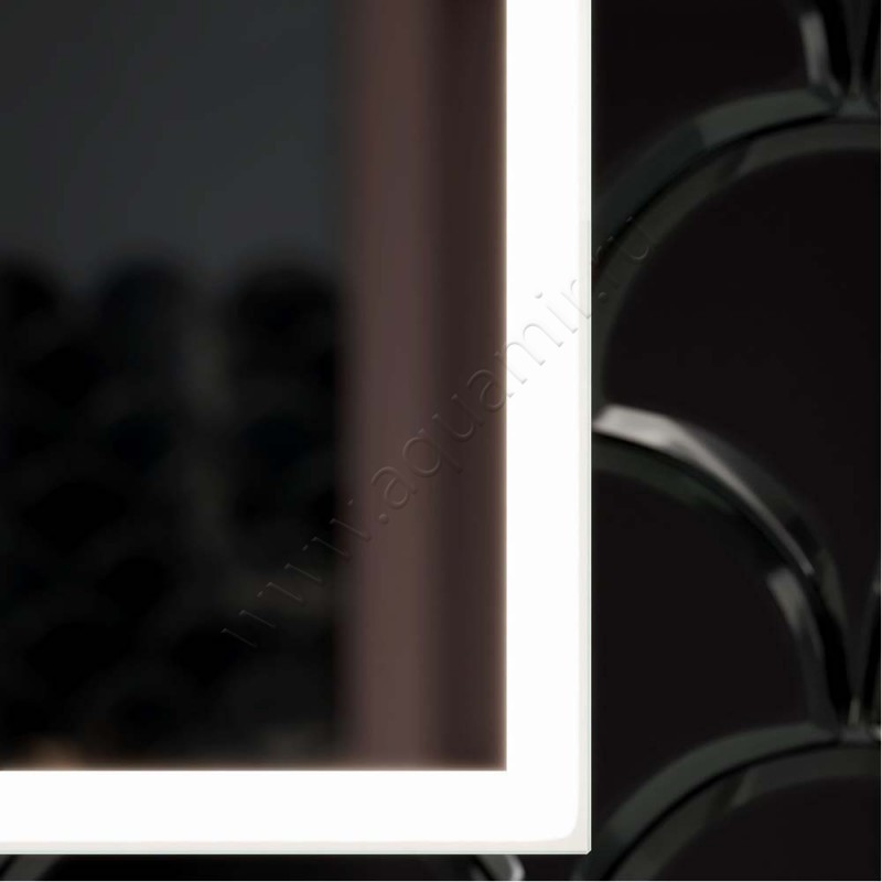 Зеркальный шкаф с подсветкой Sancos Cube CU600 в интерьере