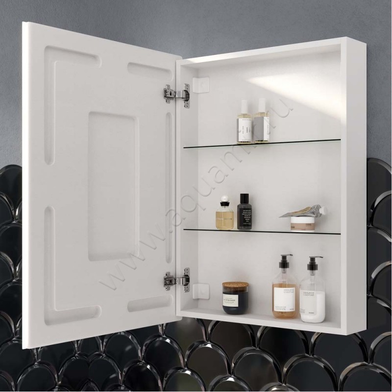 Зеркальный шкаф с подсветкой Sancos Cube CU600 в интерьере