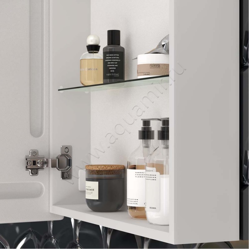 Зеркальный шкаф с подсветкой Sancos Cube CU600 в интерьере