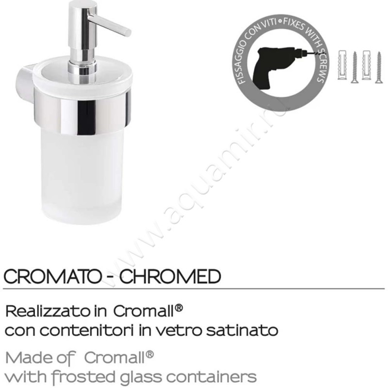 Дозатор Gedy Pirenei хром PI8113 в интерьере