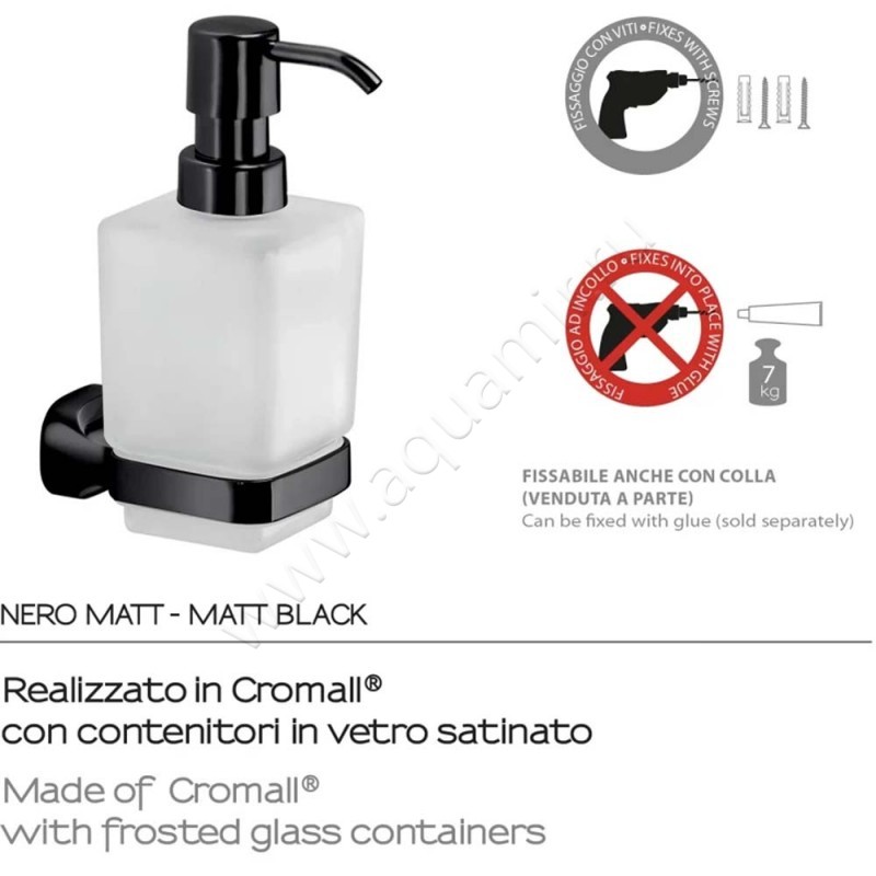 Дозатор Gedy Stelvio черный ST8014 в интерьере