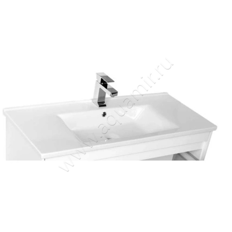 Раковина мебельная накладная Aquanet 100 см 00182321 в интерьере
