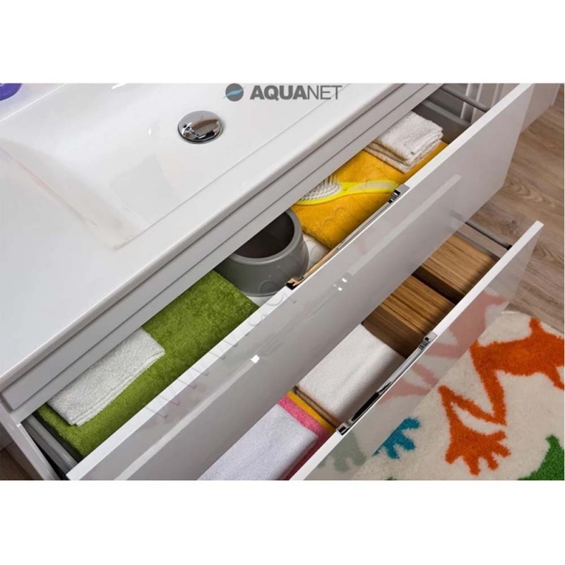 Раковина мебельная накладная Aquanet 100 см 00182321 в интерьере