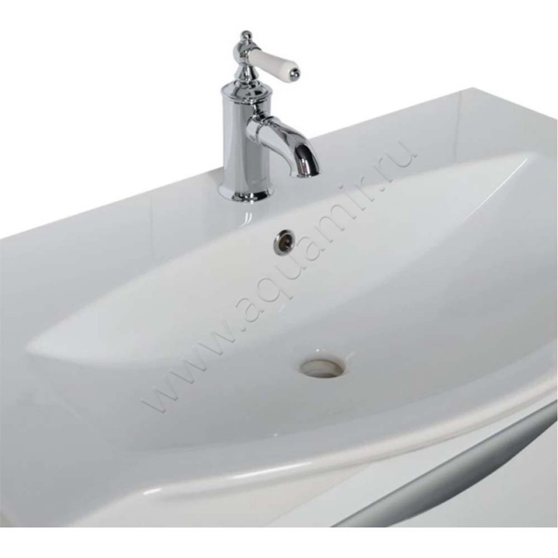 Раковина мебельная накладная Aquanet 85 см 00182329 в интерьере