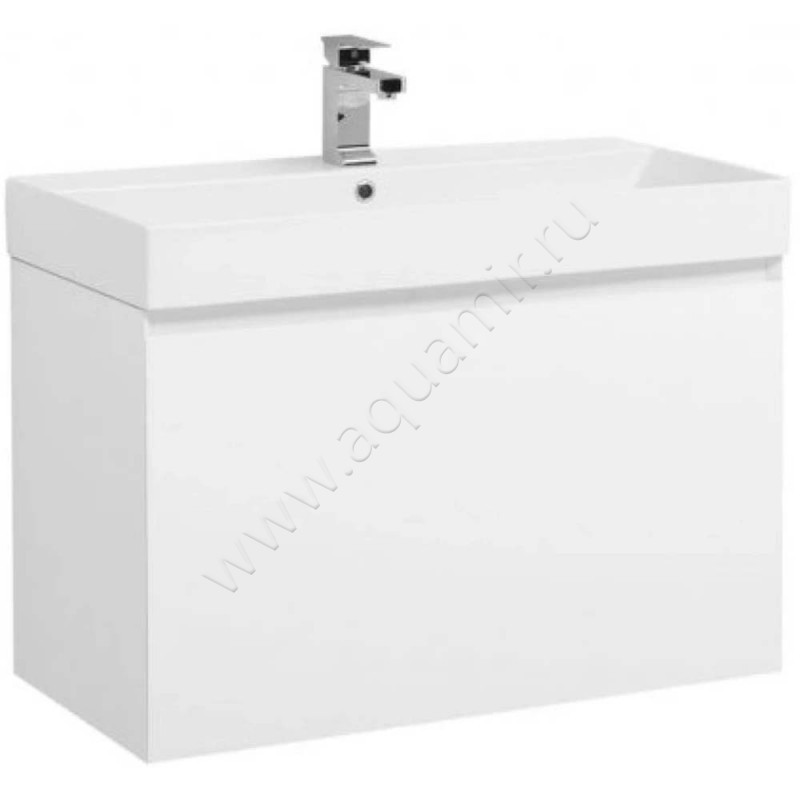 Раковина мебельная накладная Aquanet 86 см 00198208 в интерьере