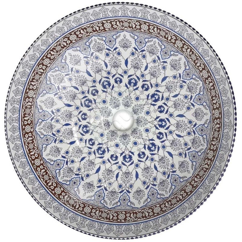 Раковина-чаша накладная Bronze de Luxe 41 см 1008 в интерьере