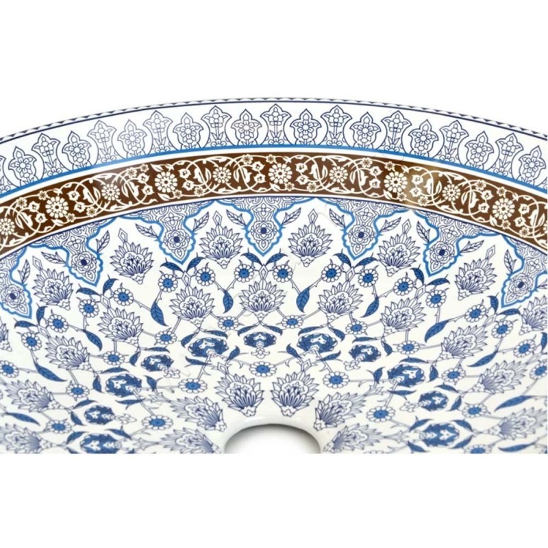 Раковина-чаша накладная Bronze de Luxe 41 см 1008 в интерьере