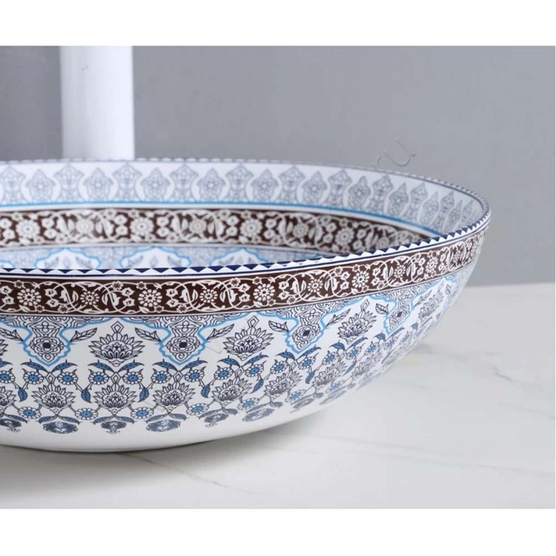 Раковина-чаша накладная Bronze de Luxe 41 см 1008 в интерьере