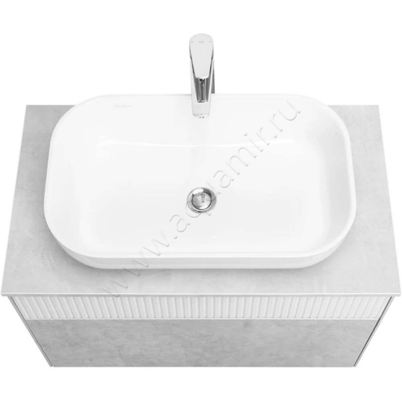 Раковина-чаша накладная Aquaton Лола 60 см 1A73313KLK010 в интерьере