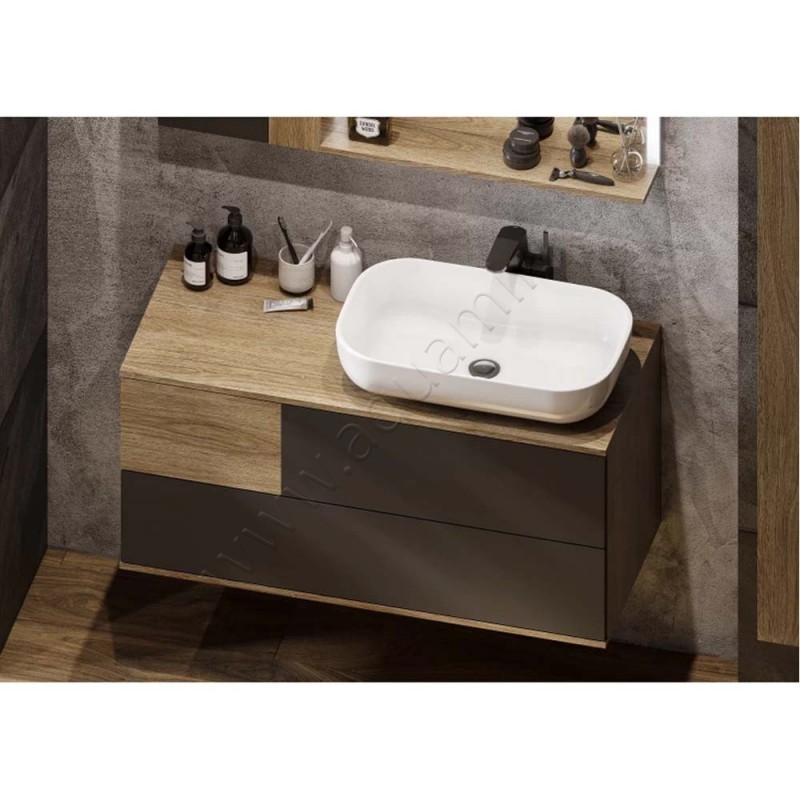 Раковина-чаша накладная Aquaton Лола 60 см 1A73313KLK010 в интерьере