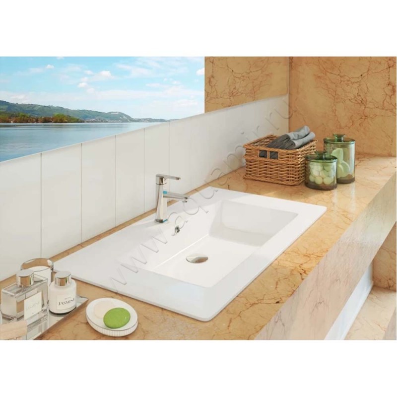 Раковина мебельная накладная Onika Оскар 66 см 4640021062203 в интерьере