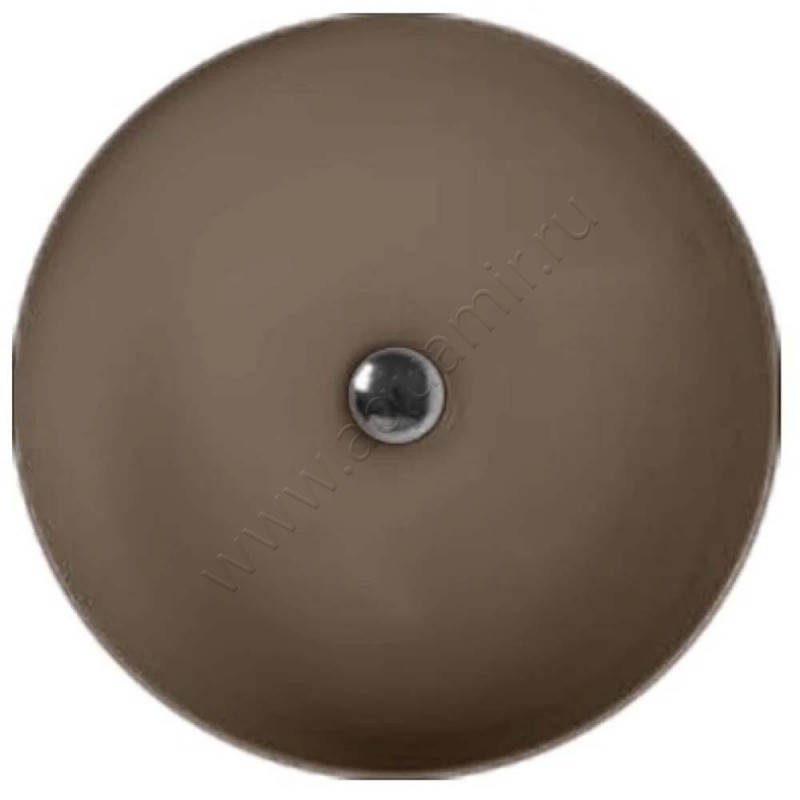 Раковина-чаша накладная Kerasan Nolita 40 см, коричневый 534488 в интерьере